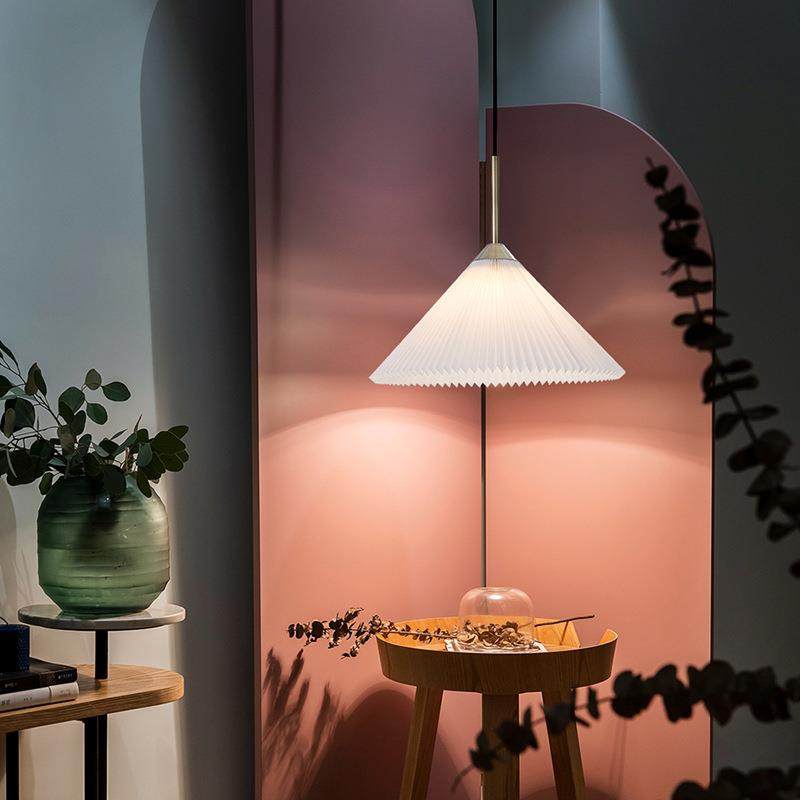 现代简约客厅吊灯北欧餐厅卧室床头美式创意温馨百褶网红复古吊灯,电子/电工,接线端子,淘宝优惠券,粉丝福利购,淘宝优惠卷