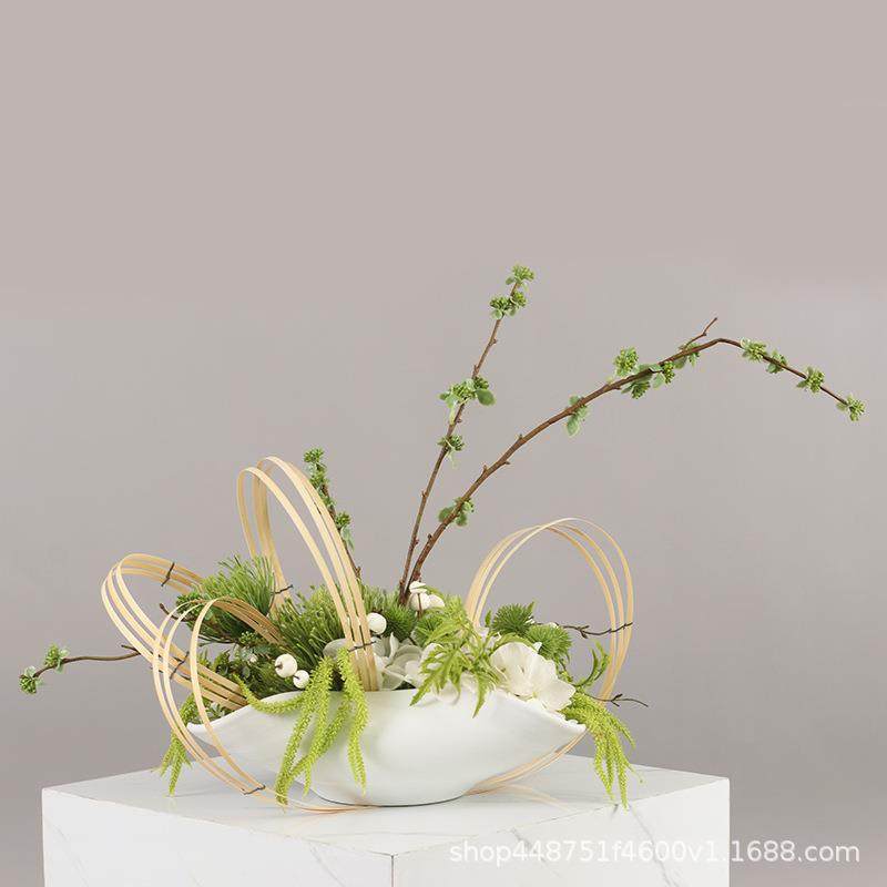 简约新中式整体花艺装饰品酒店前台花艺摆件样板房洽谈桌花艺软装,基础建材,脚轮/万向轮,淘宝优惠券,粉丝福利购,淘宝优惠卷