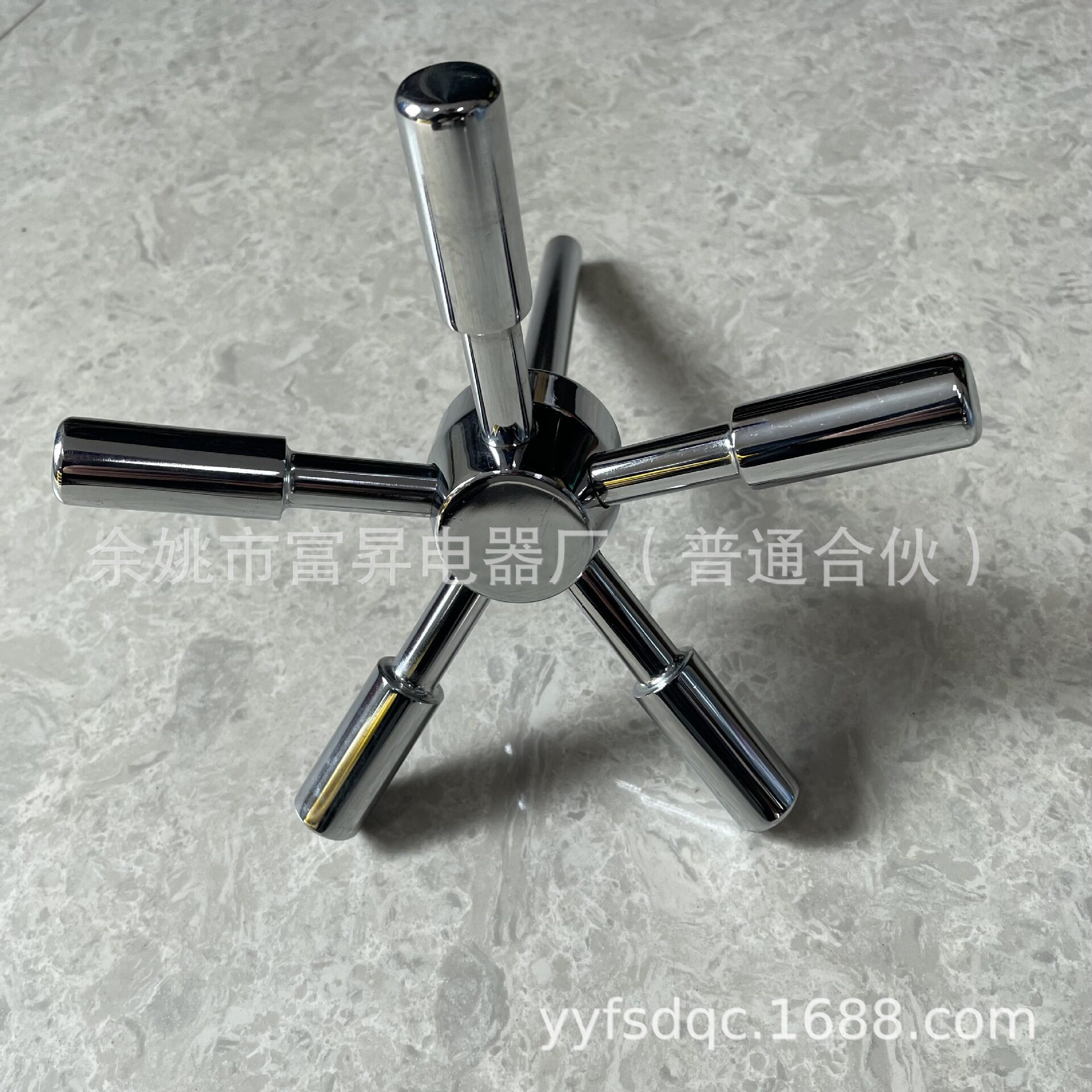 银行金库门五叉拉手大型金属机柜五角把手重型保险箱柜拉手配件