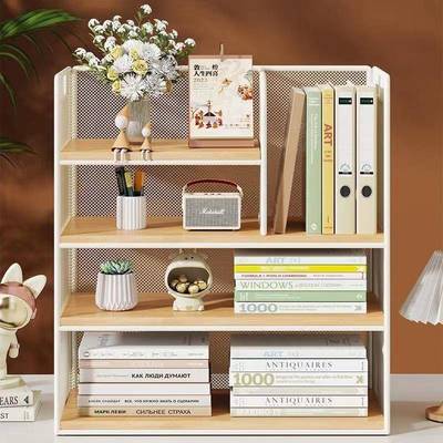 简易多功能桌面置物架办公室书架桌小型多层杯架餐桌书本收纳架