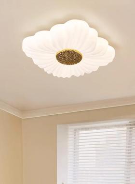 卧室吸顶灯护眼房间灯具现代简约创意奶油风方形书房中山吸顶灯