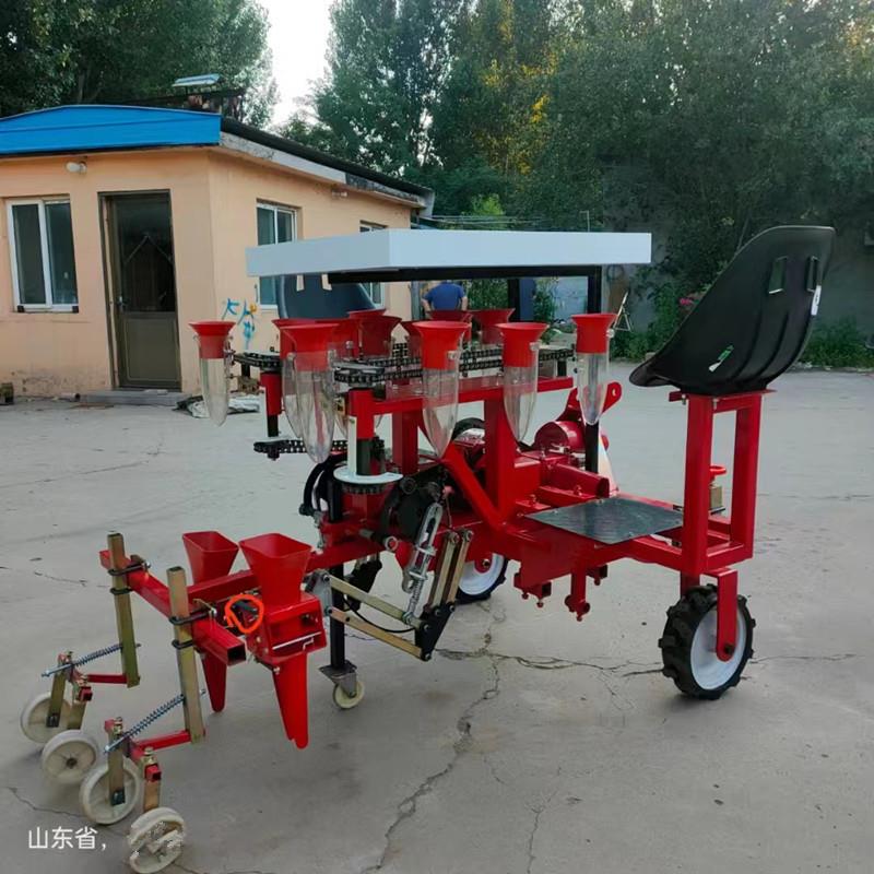 两行自走式栽苗机辣椒西红柿蔬菜移栽秧苗机汽油柴油凤梨移栽机