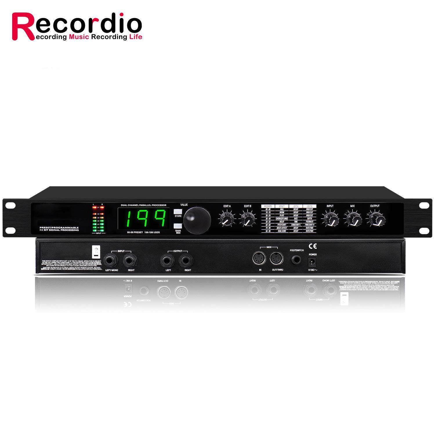 GAX-4II专业数字混响多效DSP处理器音频处理器均衡器人声麦克风