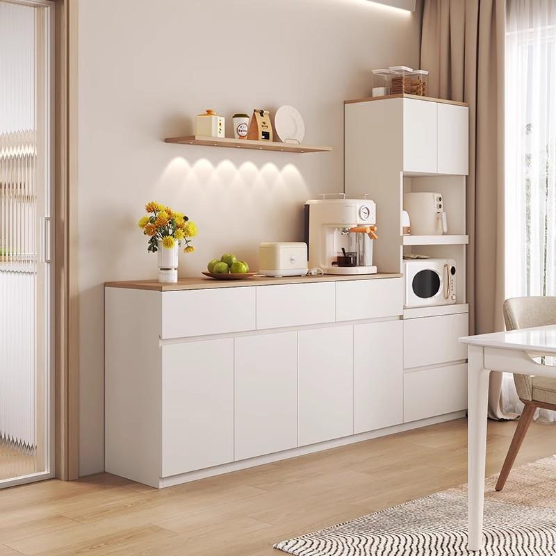 实木餐边柜靠墙一体客厅收纳柜储物柜简约现代家用茶水柜抽屉