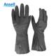 安思尔29 865氯丁橡胶防化手套耐酸碱工业手套绒面衬里长33cm