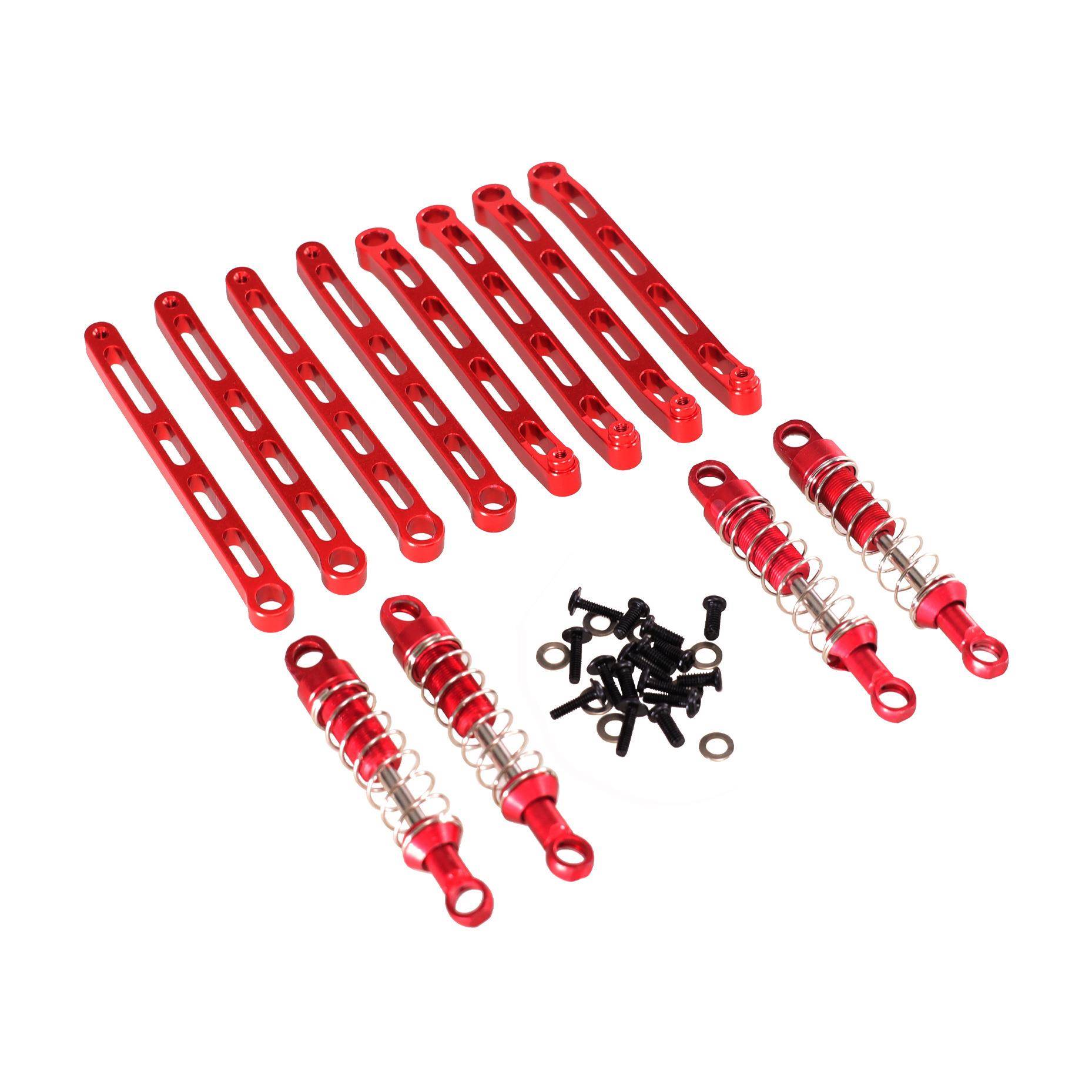 莽牛1/12MN168MN78遥控车零配件升级外弹簧避震器固定拉杆