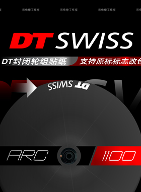 DT ARC 1100 DISC大饼贴纸公路车封闭轮组TT计时场地车碳轮改色