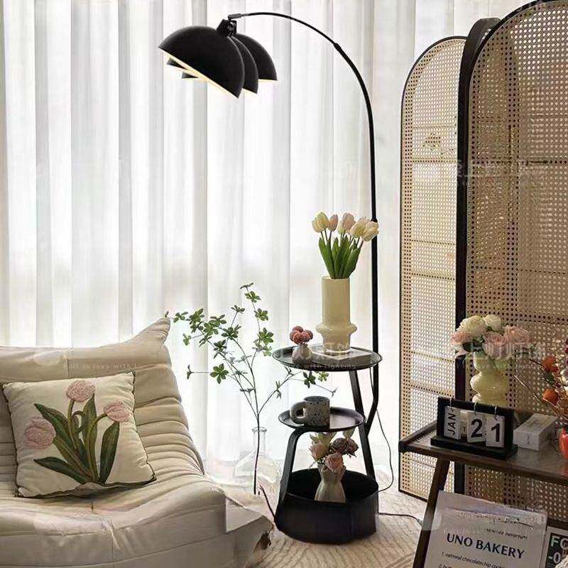 复DHB古式美落地件灯客厅沙发旁置室物摆边几中古风卧床头柜台灯