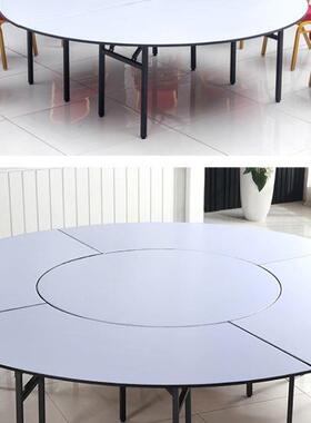 酒店折叠人餐桌椅0宴会厅厢酒席圆台面饭店包1F5M56H9J人1520人大