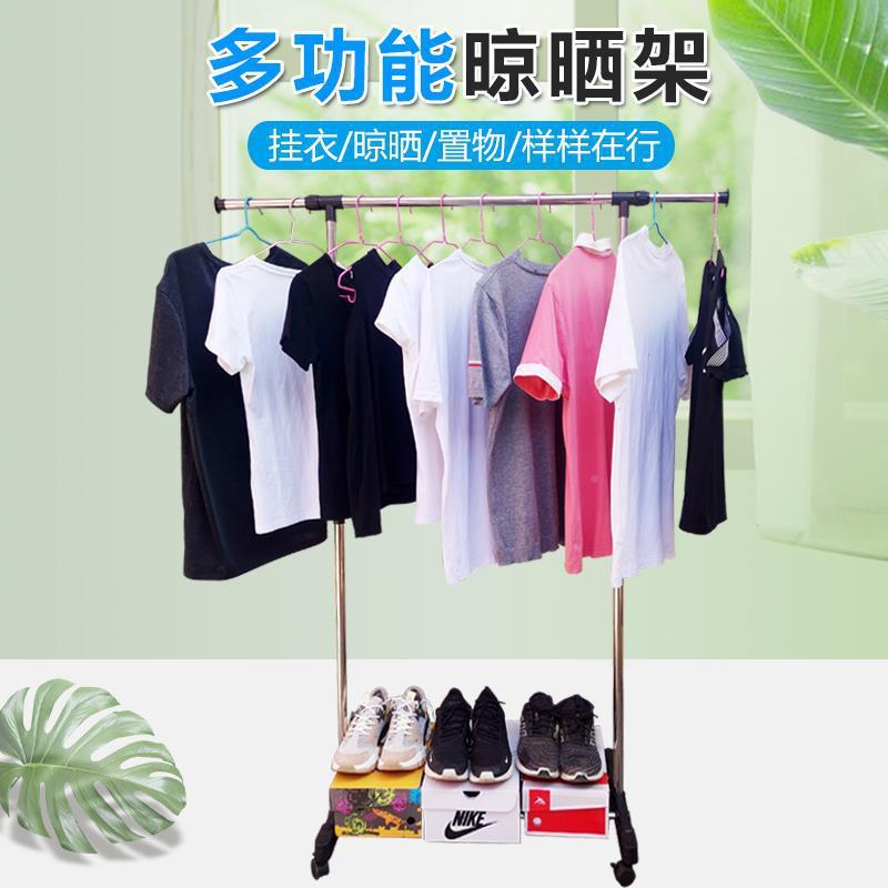 免打孔安装晾杆浴帘杆衣不锈钢伸缩窗杆408厨房阳台衣柜帘宿巾舍