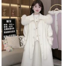 女生宽松可拆卸显瘦中秋冬韩毛系领披肩2024新款外套冬季百搭时尚