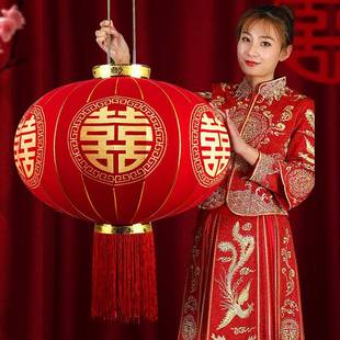喜院庆 婚喜字大灯笼挂饰挂大门户外子婚庆结婚礼RWV布置用品中式