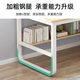 家用简约生学卧学习NMO写桌字台小户型书书架一体桌 电脑桌台室式