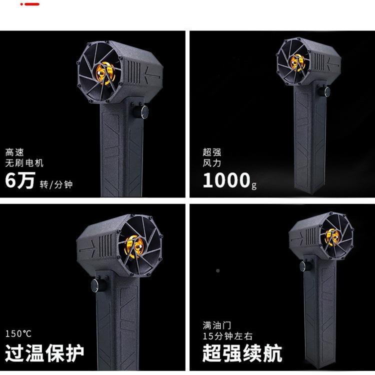险雷神之锤X64mm涵道危暴力吹涡轮风手持630便携吹风机扇洗车水尘