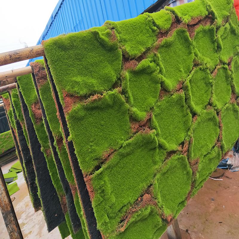 仿真青苔草皮植绒植物墙配件假草皮苔藓草皮室内景观背景装饰配件