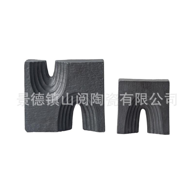 现代简约几何客厅陶瓷桌面摆件样板房售楼处软家居装饰陶瓷摆设