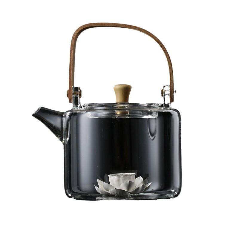 世器银壶高硼硅防爆玻璃烧水壶银999煮水茶壶银茶具茶壶电陶炉