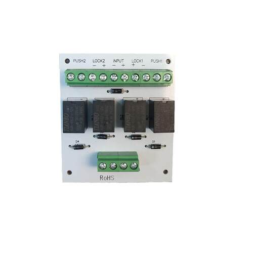 适用意林PCB-501双门互锁控制模块二道门锁联动AB门门禁控制板