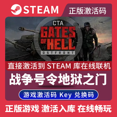 Steam正版战争号令地狱之门东线激活码CDKEY在线联机国区全球区Call to Arms战争召唤电脑PC中文游戏