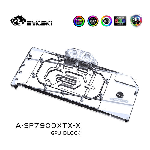 Bykski A-SP7900XTX-X 显卡水冷头 蓝宝石 RX7900 XTX Nitro