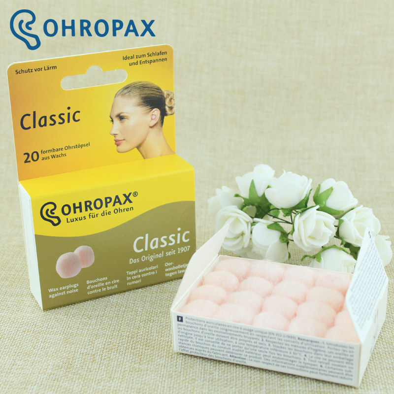德国OHROPAX classic蜡丸睡觉睡眠用降噪隔音防噪音耳塞防打呼噜图片
