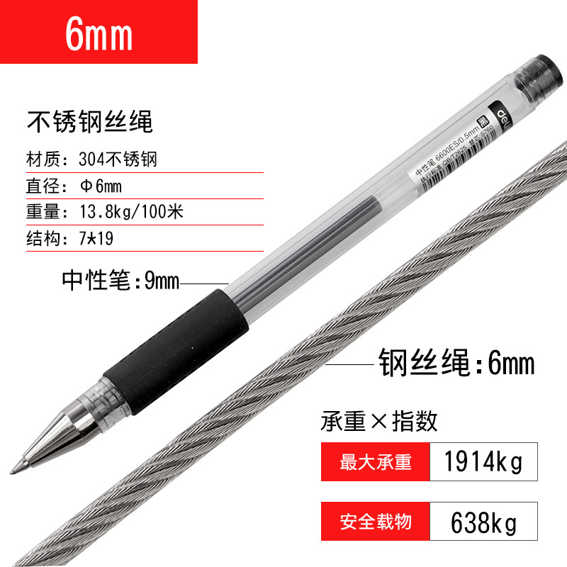 不锈钢钢丝绳葡萄架牵引网软质钢丝绳晒衣绳1mm/2mm/4mm/6mm/8mm