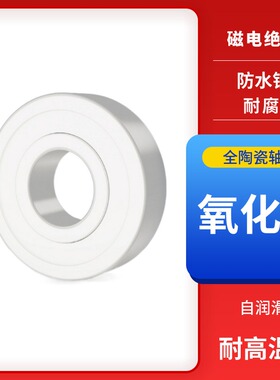 氧化锆全陶瓷双面密封渔轮轴承603 604 605 606 607 608 609CE RS