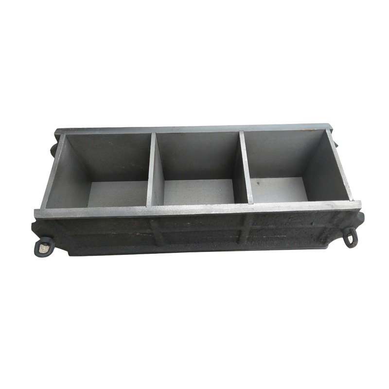 混凝土铸铁试模钢制150磨光100三联抗压砂浆抗渗试块盒子铸铁试模