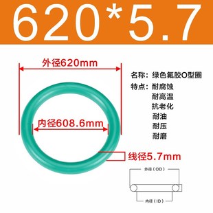 610 5.7 550 580 590 570 540 560 620 氟胶O型圈外径530 600 535