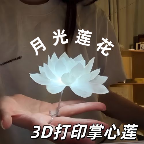 【掌心莲】3D打印月光莲