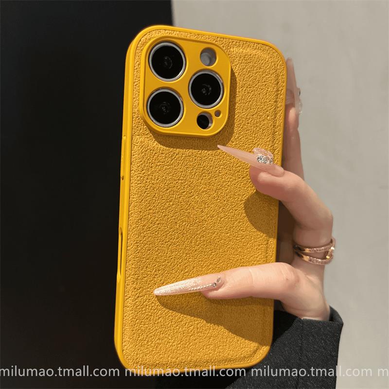 ins秋冬覆古素皮纹适用Pho
