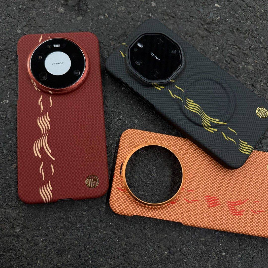 磁吸【万马奔腾】适用华为Mate80PromaxKevlar纹手