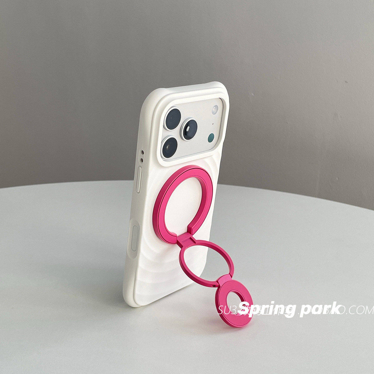 case纯色波漾纹双面磁吸支架液态硅胶适用苹果17promax手机壳iPhone16/15新14车载13华为mate80/小米17promax