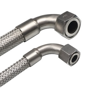 工业304不锈钢弯头波纹管金属软管编制网管高温高压管4分6分1寸