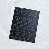 美甲拍拍贴纸镂空喷绘枪直接贴花雪花星星整张平面diy仙爱心芒