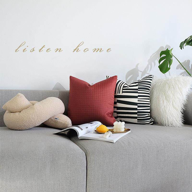 北欧简约轻奢风组合抱枕套红色客厅沙发床头靠枕名宿设计师靠垫,居家布艺,靠垫/抱枕,淘宝优惠券,粉丝福利购,淘宝优惠卷