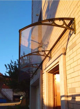 铝合金户外无声耐力板雨篷支架遮阳遮雨棚窗户露阳台空调雨搭