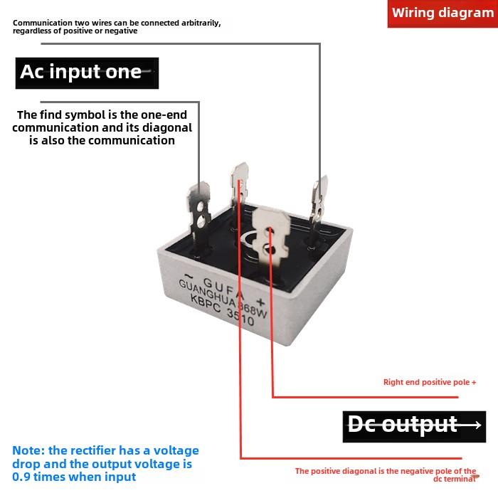 Br整流器Skbpc Kbpc1010 1510 2010 2510 Gbpc3510方形桥Mb Mda50