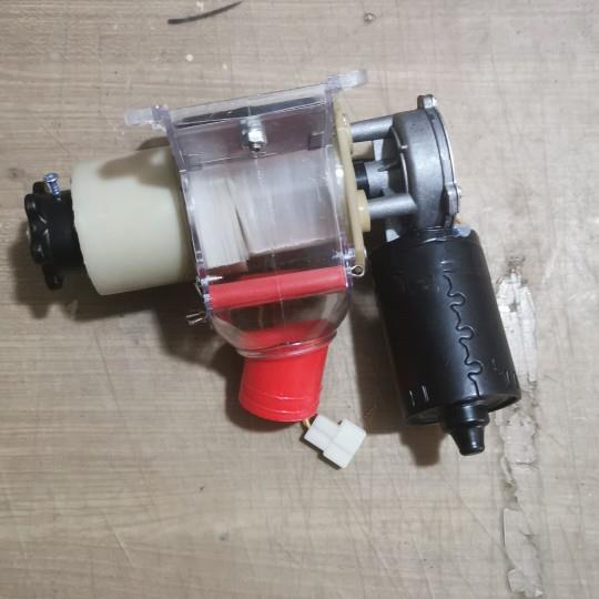 12v24V电动施肥盒 排肥料合 撒肥合 喂鸽下料口 电机肥合