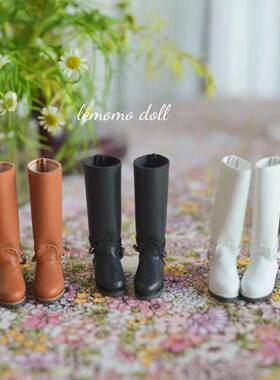 乐茉茉doll新款娃娃皮靴ob22/24小布Blythe预定蓝豆豆6分小头k1