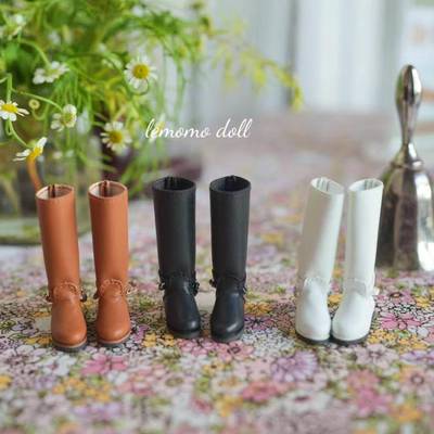 乐茉茉doll新款娃娃皮靴ob22/24小布Blythe预定蓝豆豆6分小头k1