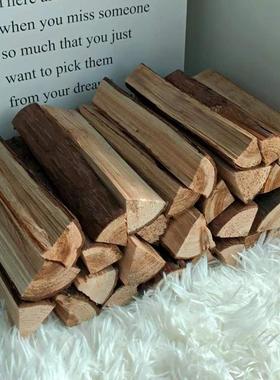 壁炉装饰木柴木头背景墙客厅饭店民宿木材户外篝火野炊灶取暖原木