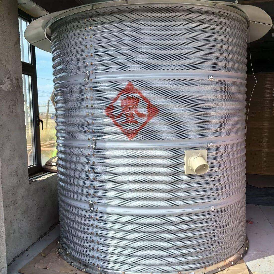 玉米专用大型粮仓饲料养殖镀锌板料塔散装猪舍麦种稻谷种储存厂家