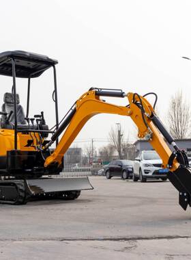 HT8型履带式挖掘机 小型挖家机厂 液压先导手操作多HT18履带功柄