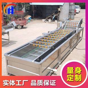 自厂家供蔬应全动气泡式 不锈钢蛤蜊清洗机 菜洗BPV机果清蔬清洗机