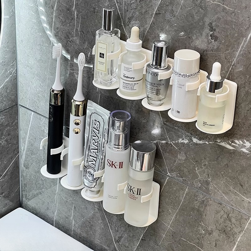 镜柜门后收纳架牙膏洗面奶置物架