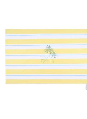 水仙SWIM黄色条纹游泳速干 干浴巾女运动健身户外吸水擦汗可携式