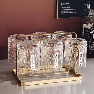 高档 家用水晶玻璃威士忌杯酒杯高级感轻奢啤酒杯子调酒洋酒杯套装