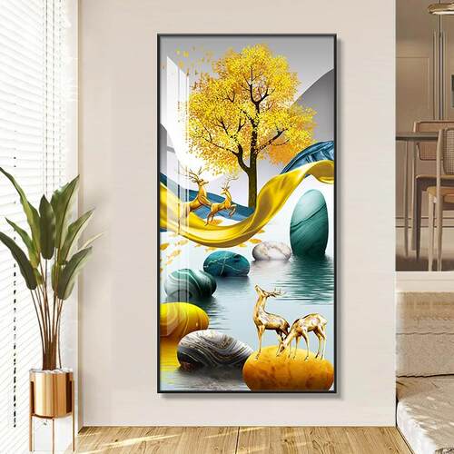简约现代走廊入户玄关现装饰画
