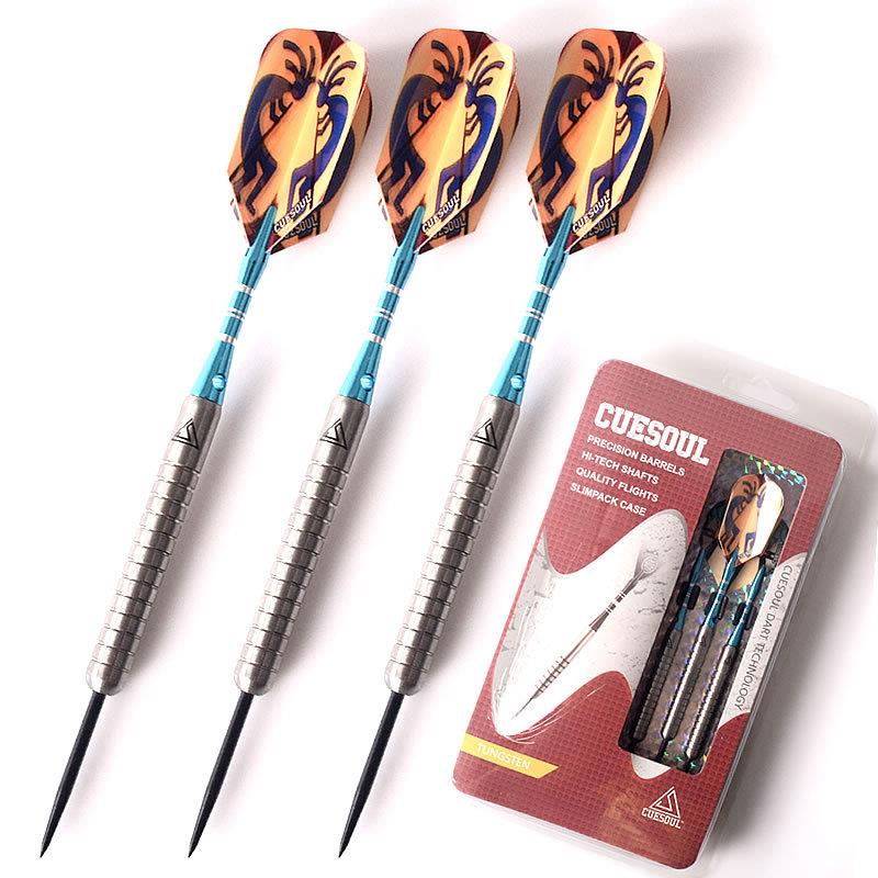 CUESOUL/Q獣26克硬式钨钢飞镖针铝制飞镖杆抗摔飞镖针盒套装
